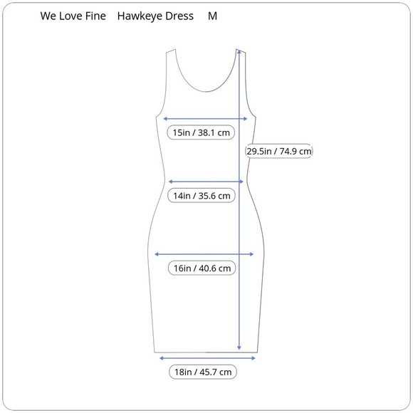 Marvel Hawkeye Bodycon Mesh Back Dress Cosplay Medium Fandom Cosplay - Picture 7 of 8